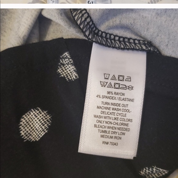 Adrienne Vittadini Polka Dot Faux Wrap Skirt - Picture 8 of 9